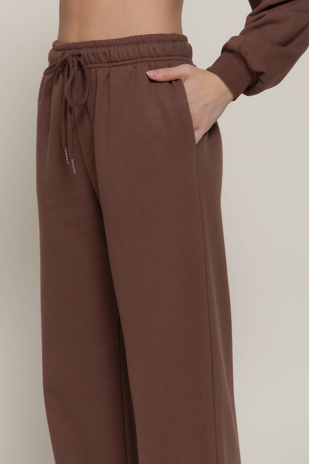 Straight Leg Inner Fleece Jogger Pants