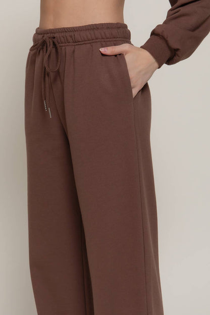 Straight Leg Inner Fleece Jogger Pants