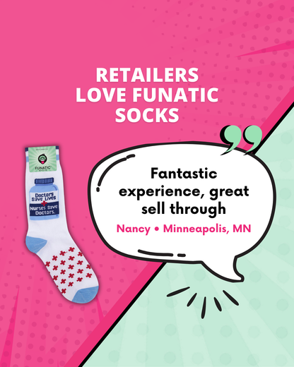 Nurses Save Doctors Socks | Unisex Socks | Funatic
