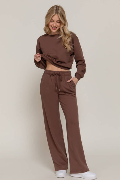 Straight Leg Inner Fleece Jogger Pants