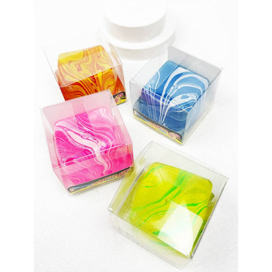 Fluid Pattern Squeeze Cube Slime