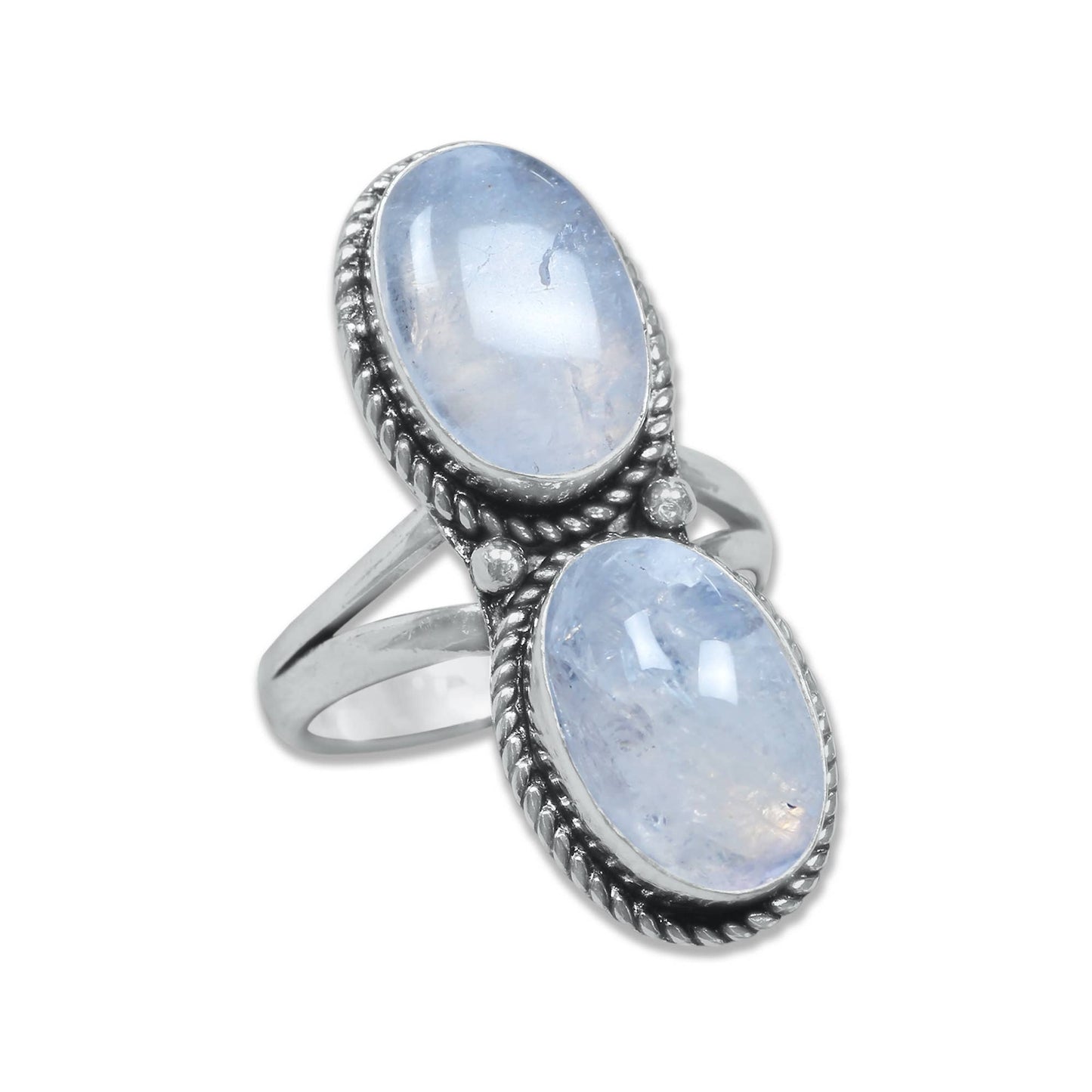 Multi-Stone Rings – Handmade, Silver-Plated, Boho Style 