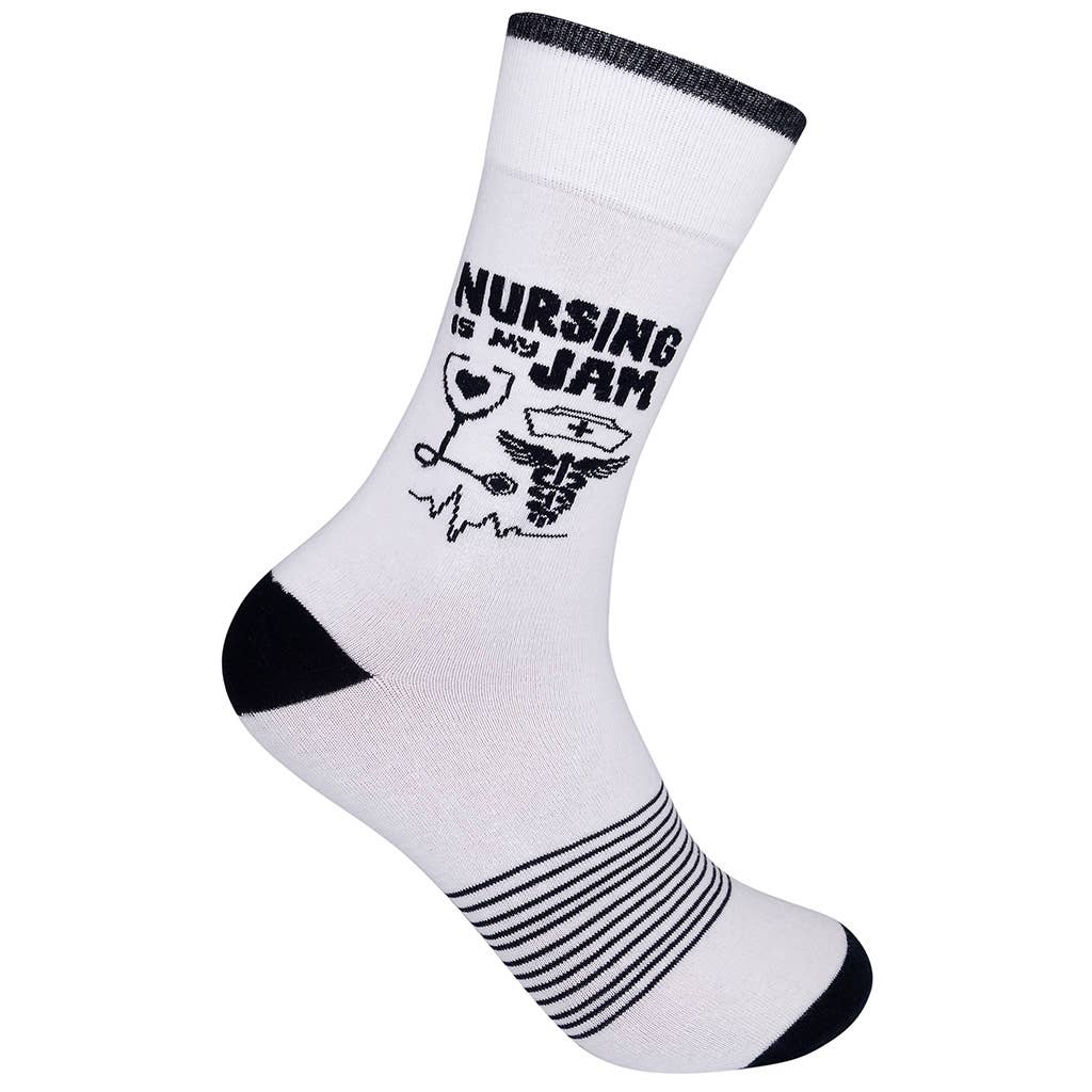 Nursing Is My Jam Socks- CLOSEOUT | Funatic