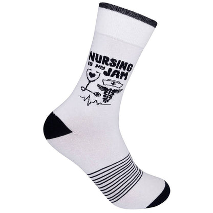 Nursing Is My Jam Socks- CLOSEOUT | Funatic