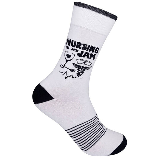 Nursing Is My Jam Socks- CLOSEOUT | Funatic