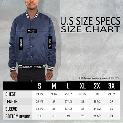 Mens Polyester Varsity Windbreaker Jacket