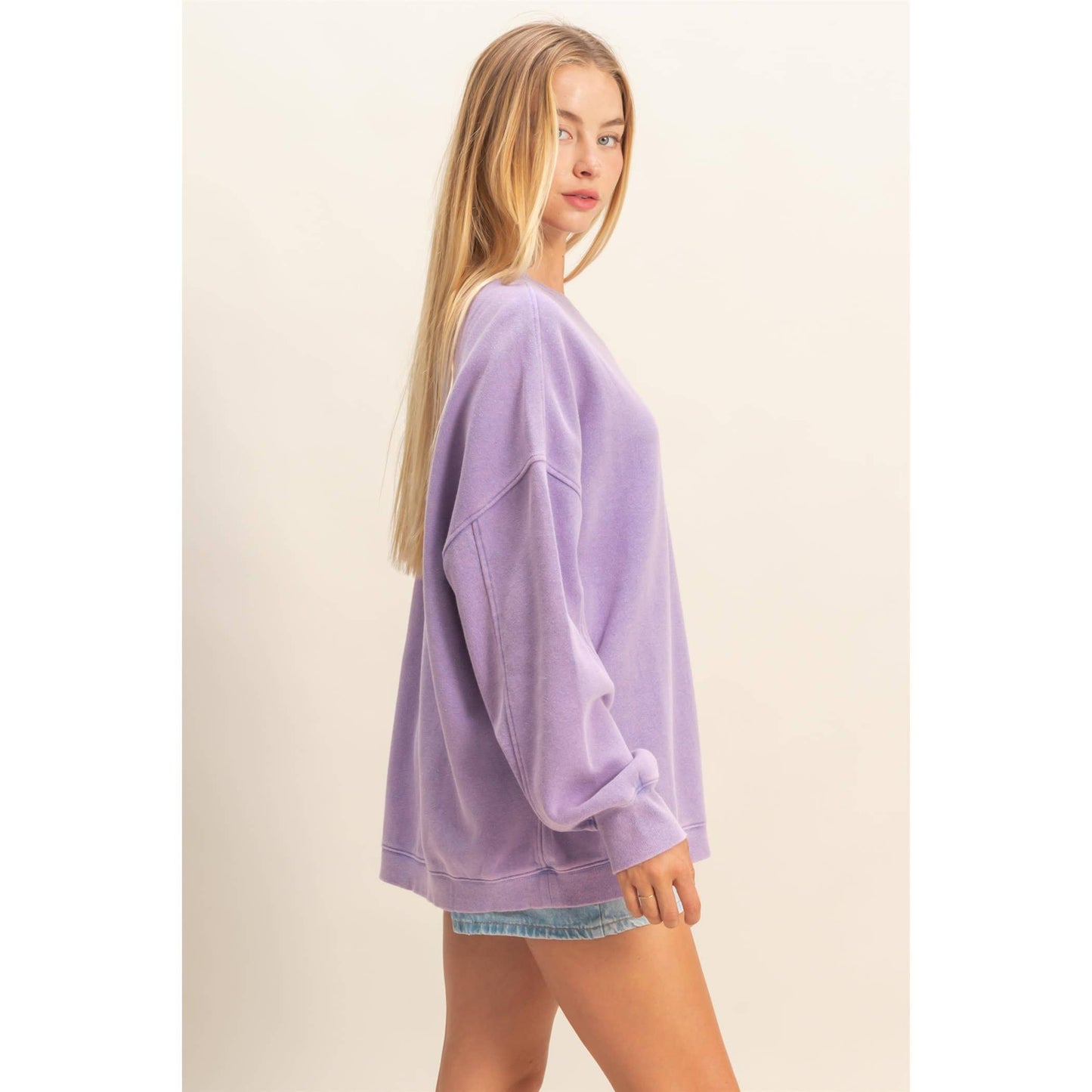 Oversized Crew Neck Sweatshirt