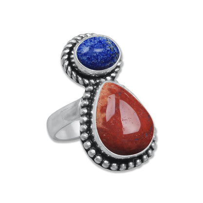 Multi-Stone Rings – Handmade, Silver-Plated, Boho Style 