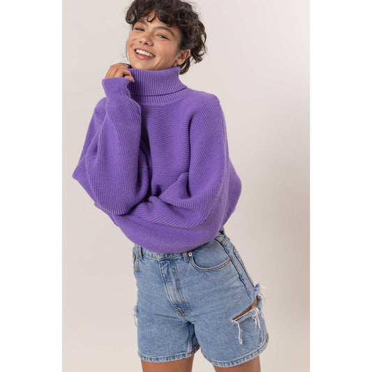 Turtleneck Cropped Sweater