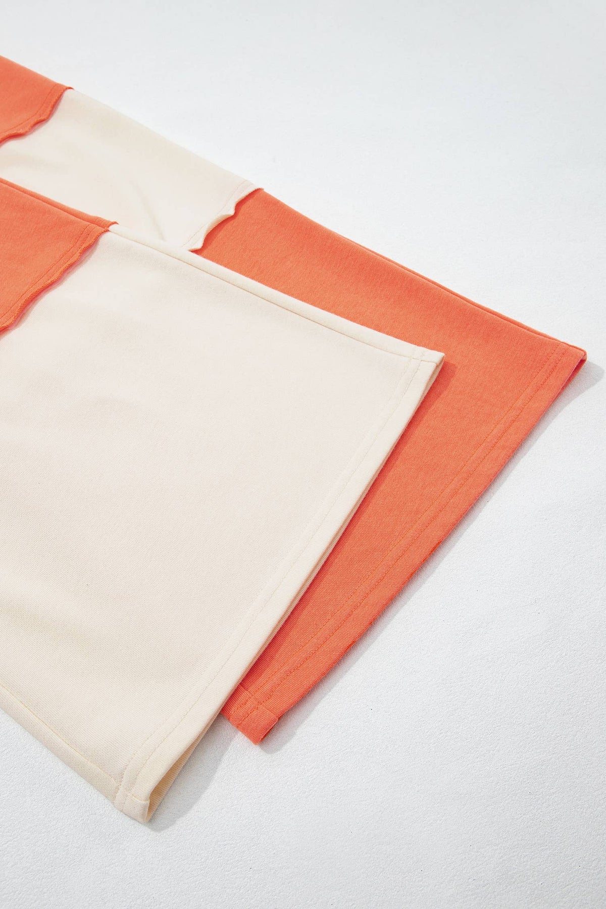 66 High Waist Color Block Patchwork Wide Leg Pants (S-XL)