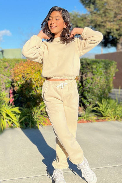 GKSS-22-3002B Girl's 2 pc Pant Jog Set