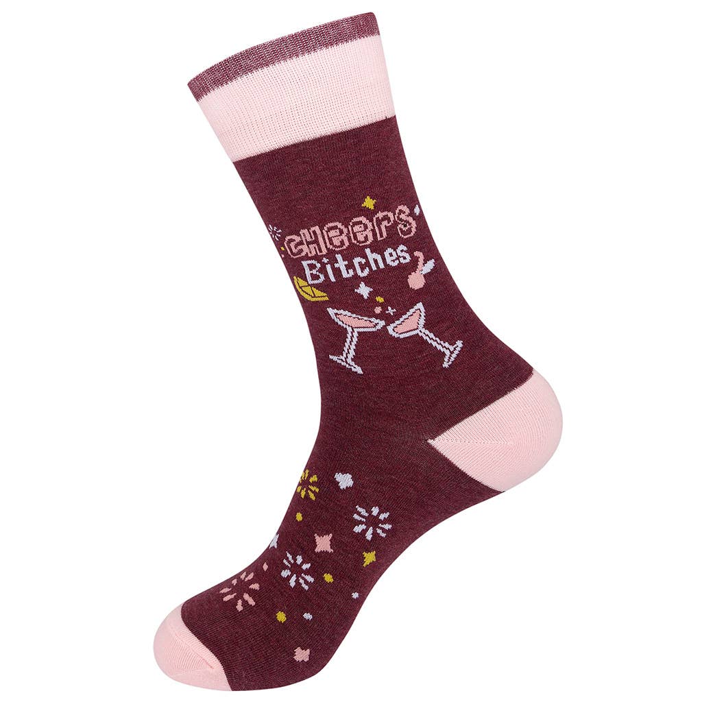 Cheers Bitches  Socks - Closeout | Funatic