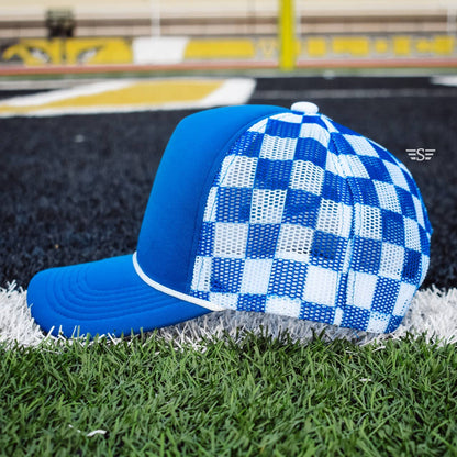Checkered Mesh Back Cap