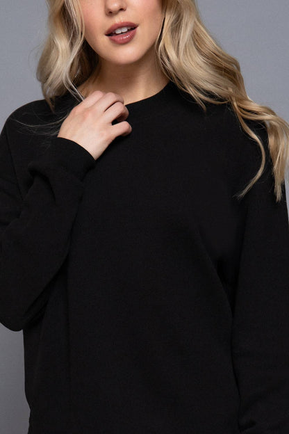 Long Sleeve Round Neck Soft Knit Top