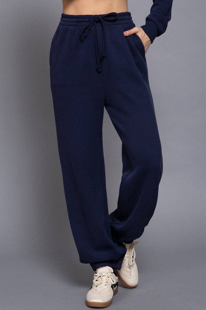 Elastic Waist Soft Jogger Pants