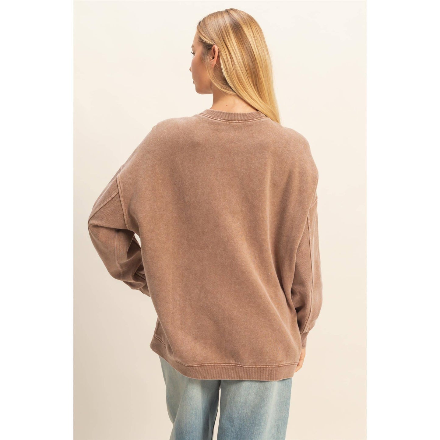 Oversized Crew Neck Sweatshirt