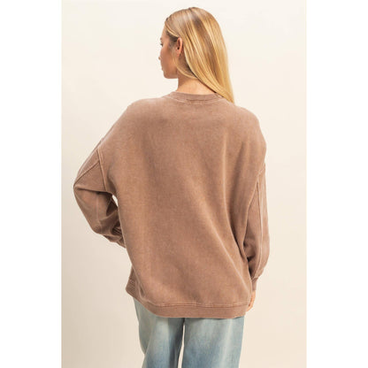 Oversized Crew Neck Sweatshirt