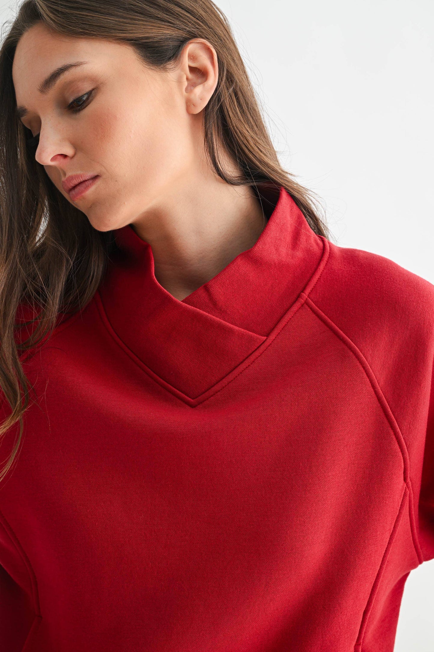 Hearthline Fleece Mock Neck Sweater