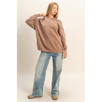 Oversized Crew Neck Sweatshirt