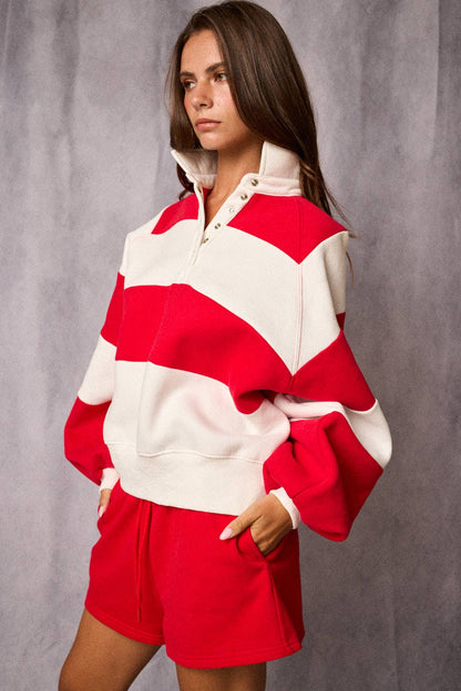 PT16060-3 - Everly Striped Pullover