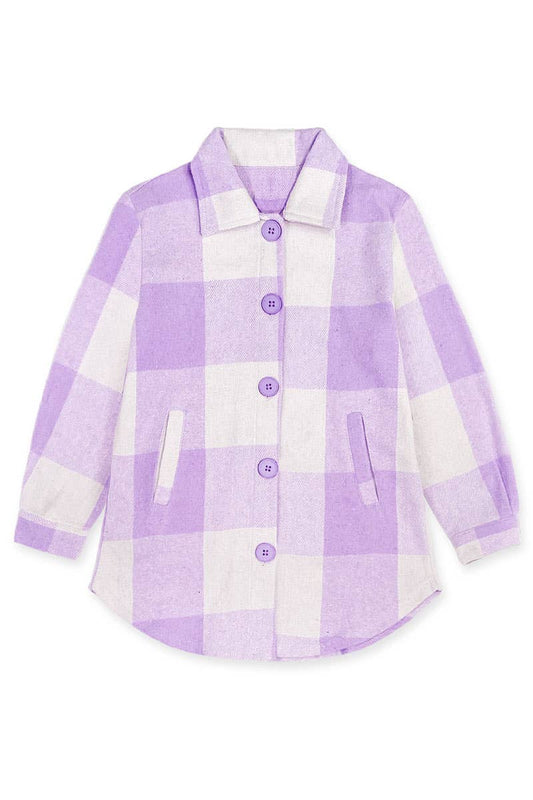 TFJ-3128T-M210 Toddler's Plaid Flannel Shacket