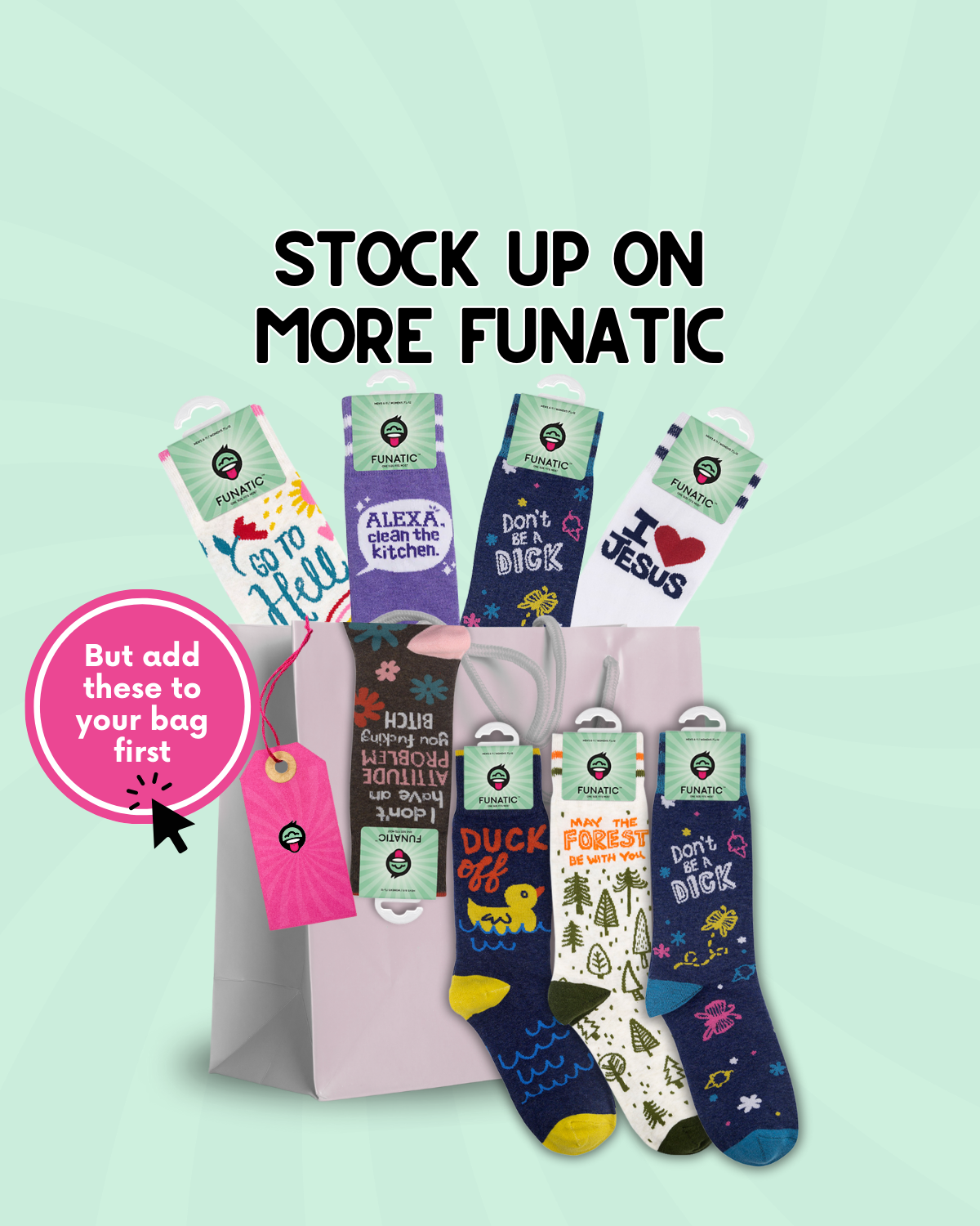 Go To Hell Socks | Funny Unisex | Funatic