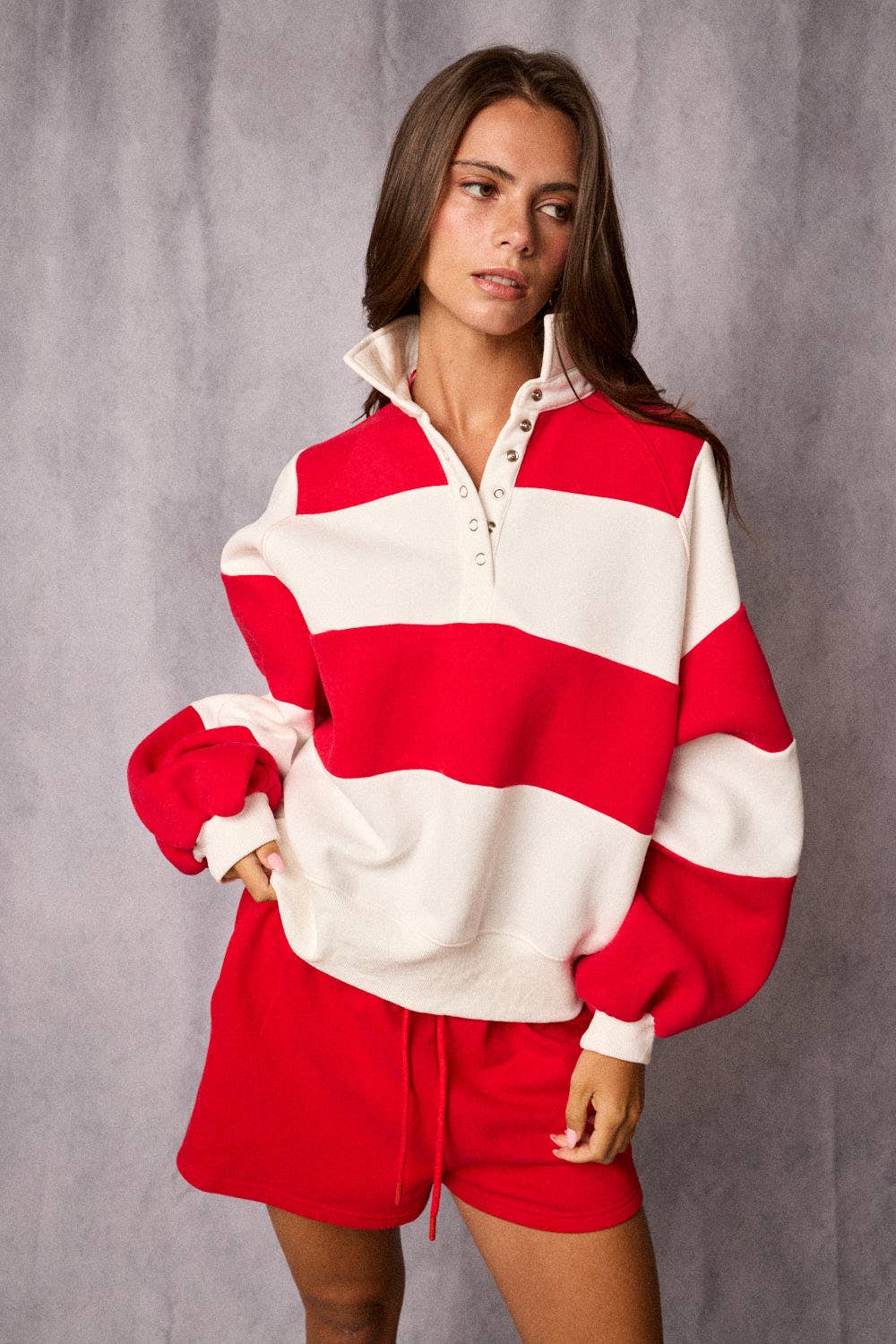 PT16060-3 - Everly Striped Pullover