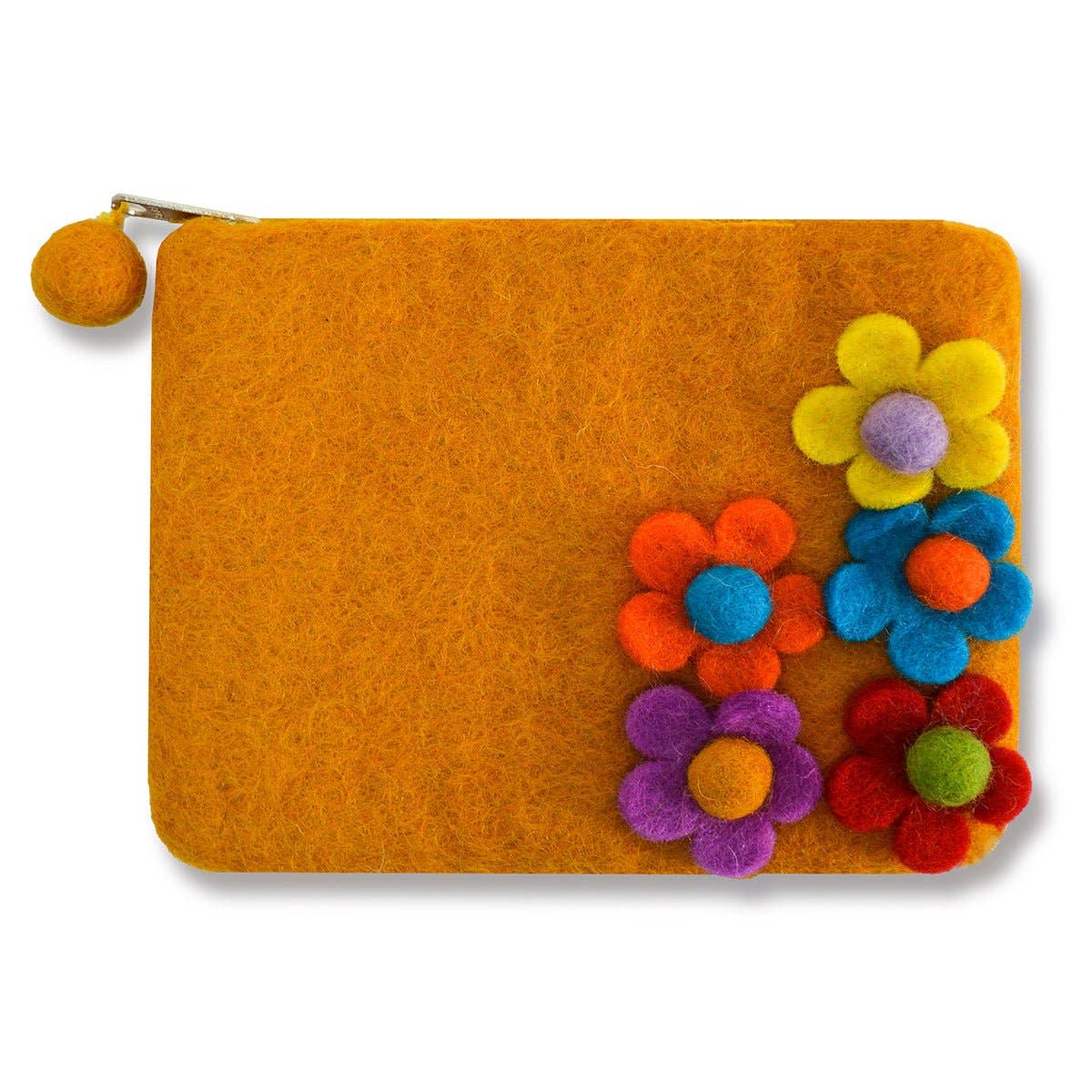 Five side flower Zip coin purses