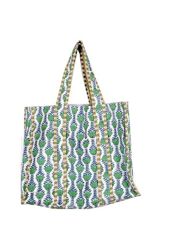 Organic Reversible Quilted Tote Bag | 40P575