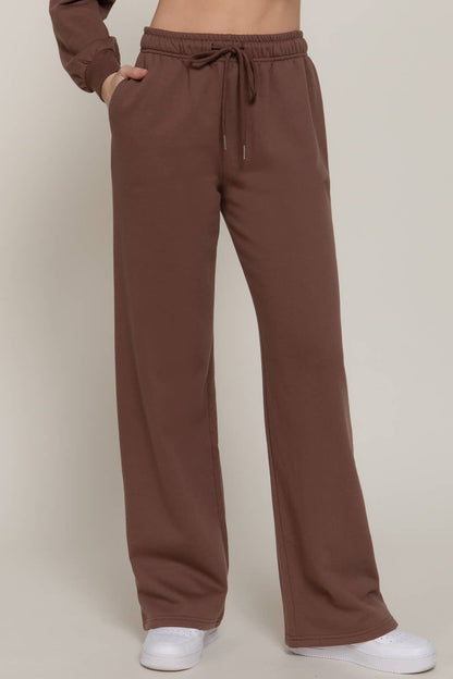 Straight Leg Inner Fleece Jogger Pants