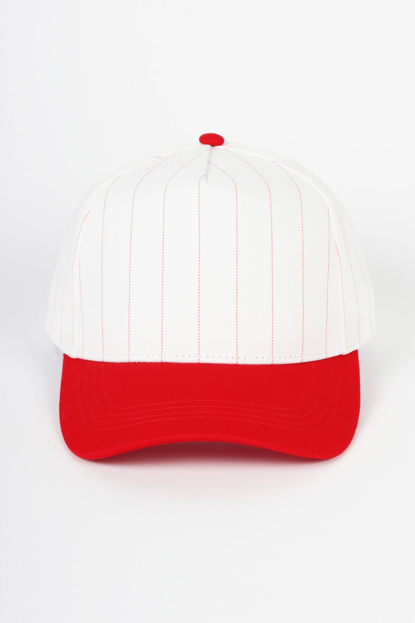 Pinstripe Two-Tone Baseball Cap