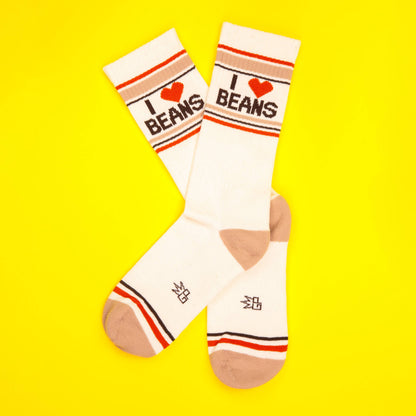 I ❤️ Beans Gym Crew Socks