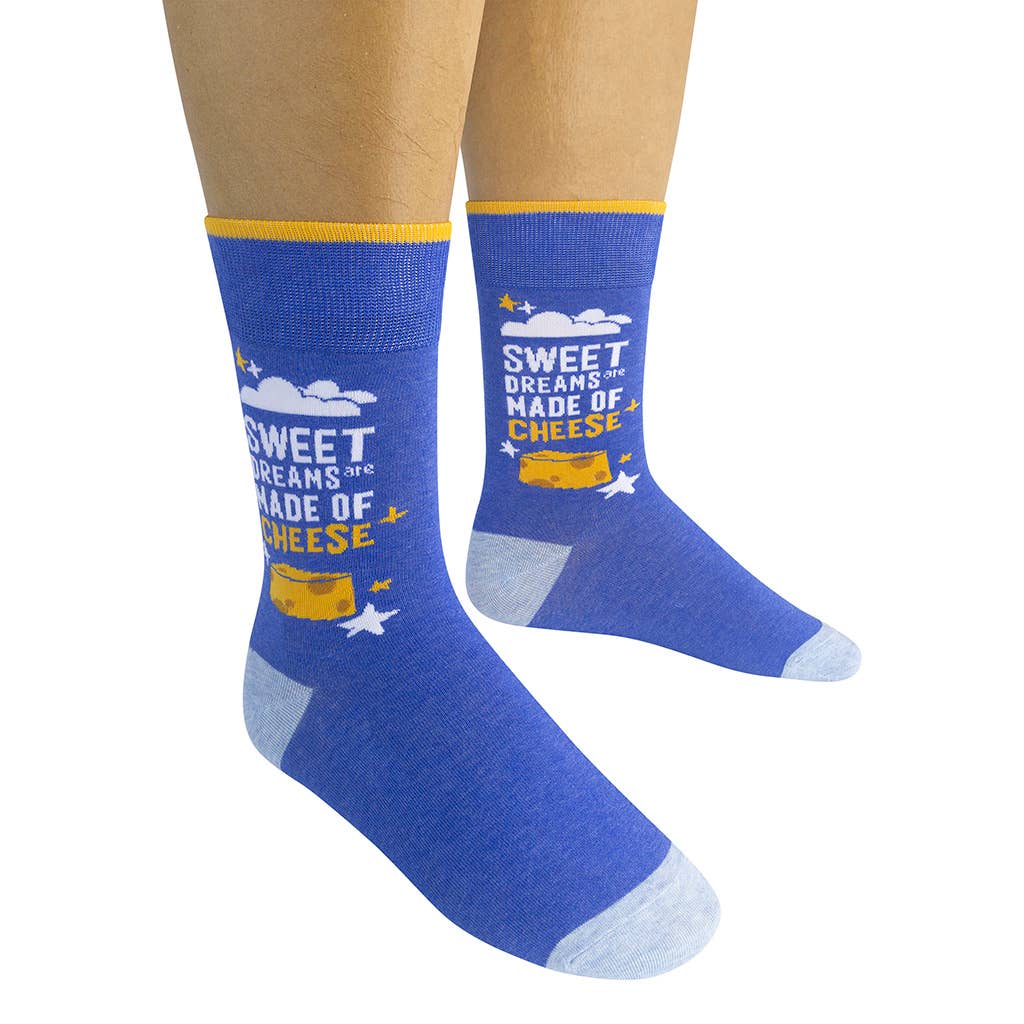 Sweet Dreams Are Made Of Cheese Socks- CLOSEOUT | Funatic
