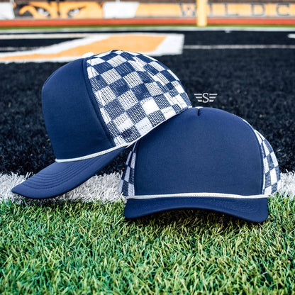 Checkered Mesh Back Cap