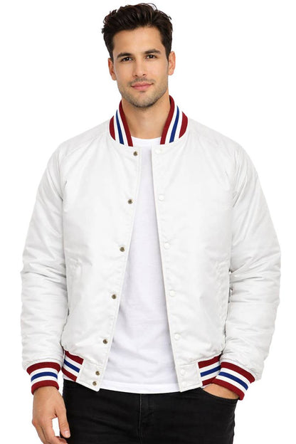 Mens Polyester Varsity Windbreaker Jacket