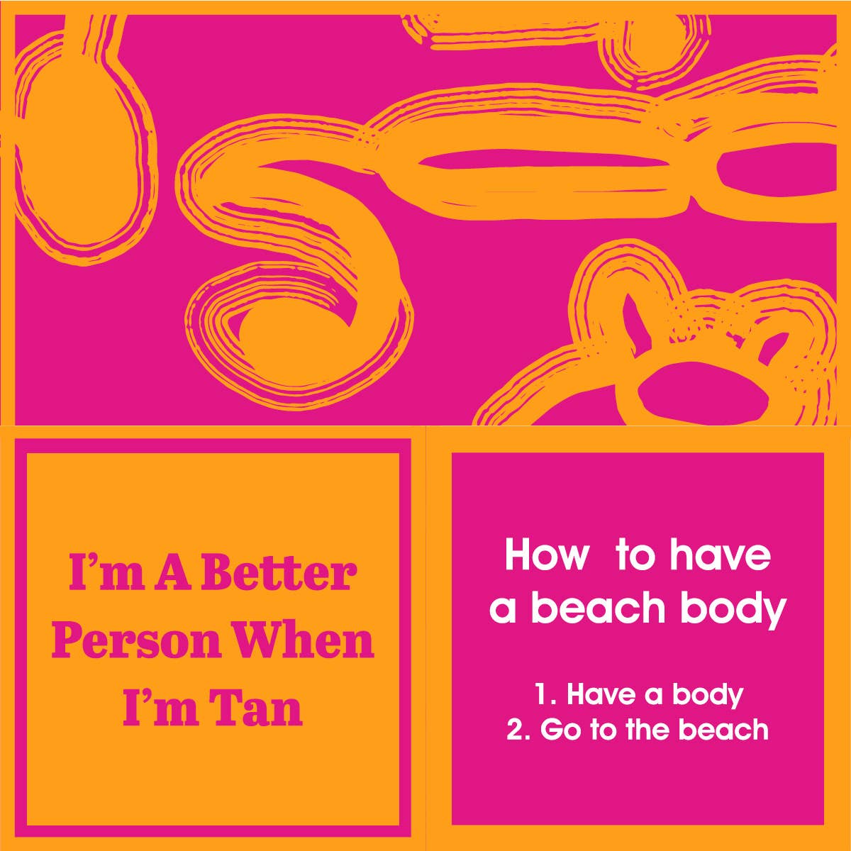 Napkin:  BEACH Beach Body