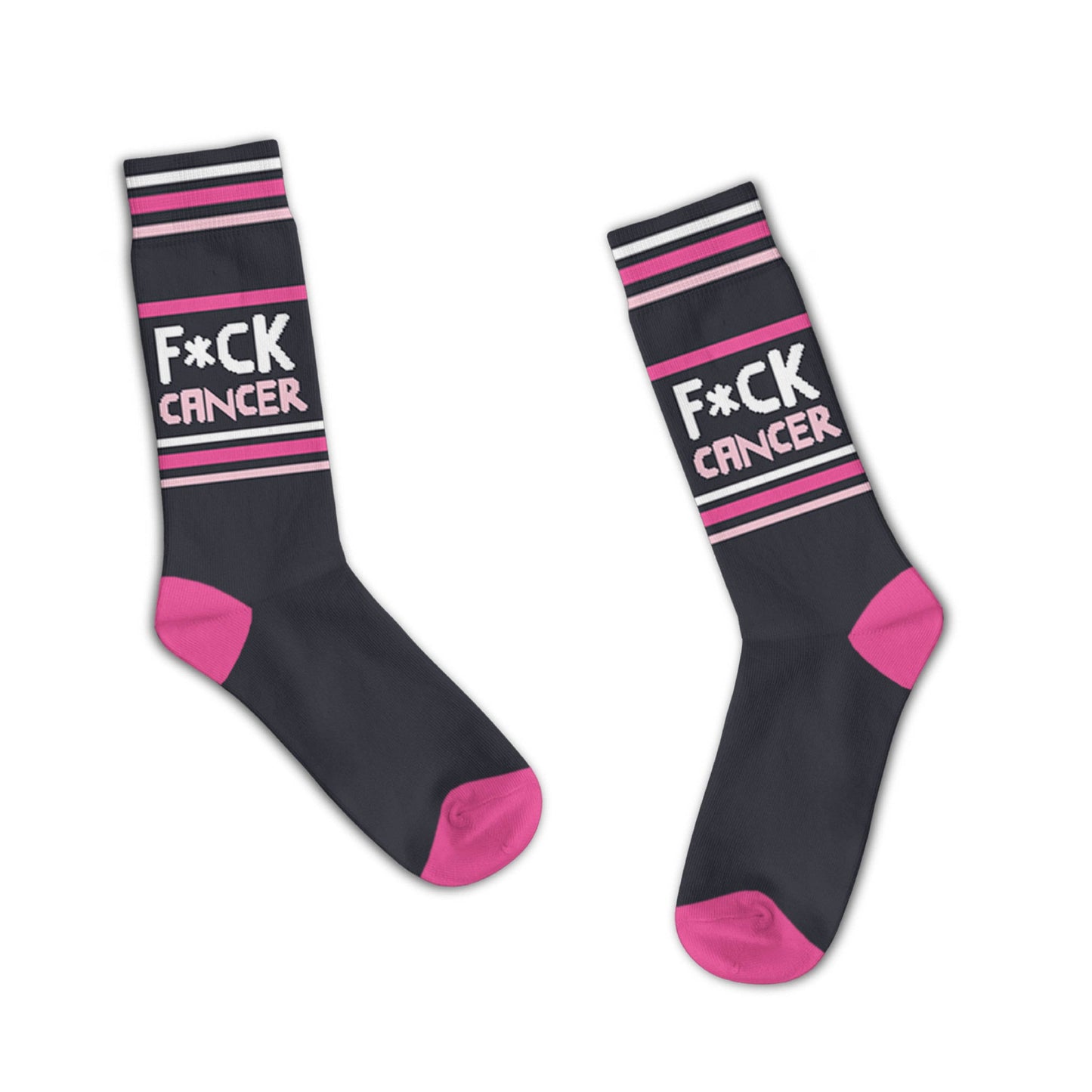 F*Ck Cancer Socks – Pink - Closeout | Funatic