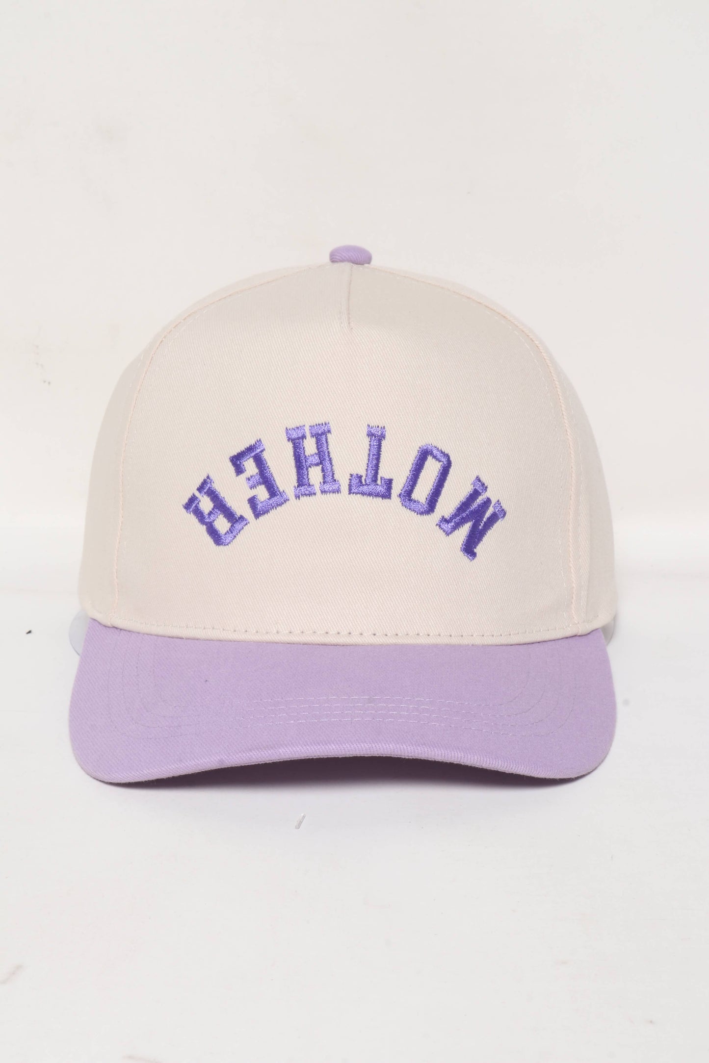 MOTHER Upside Down embroidery in Two Tone Baseball Cap