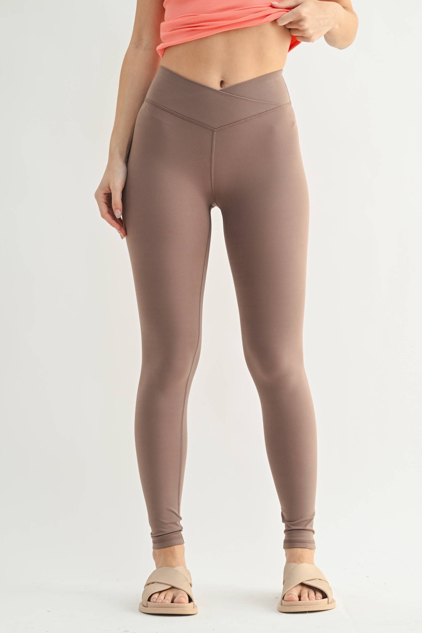 Venice Crossover Waist Leggings