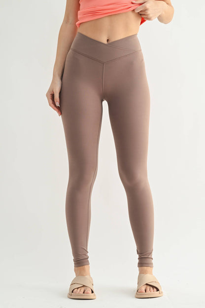 Venice Crossover Waist Leggings