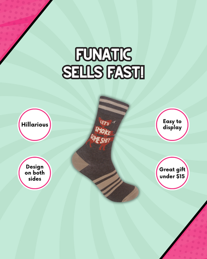 Let's Smoke Some Shit Bbq Socks | Funny | Funatic