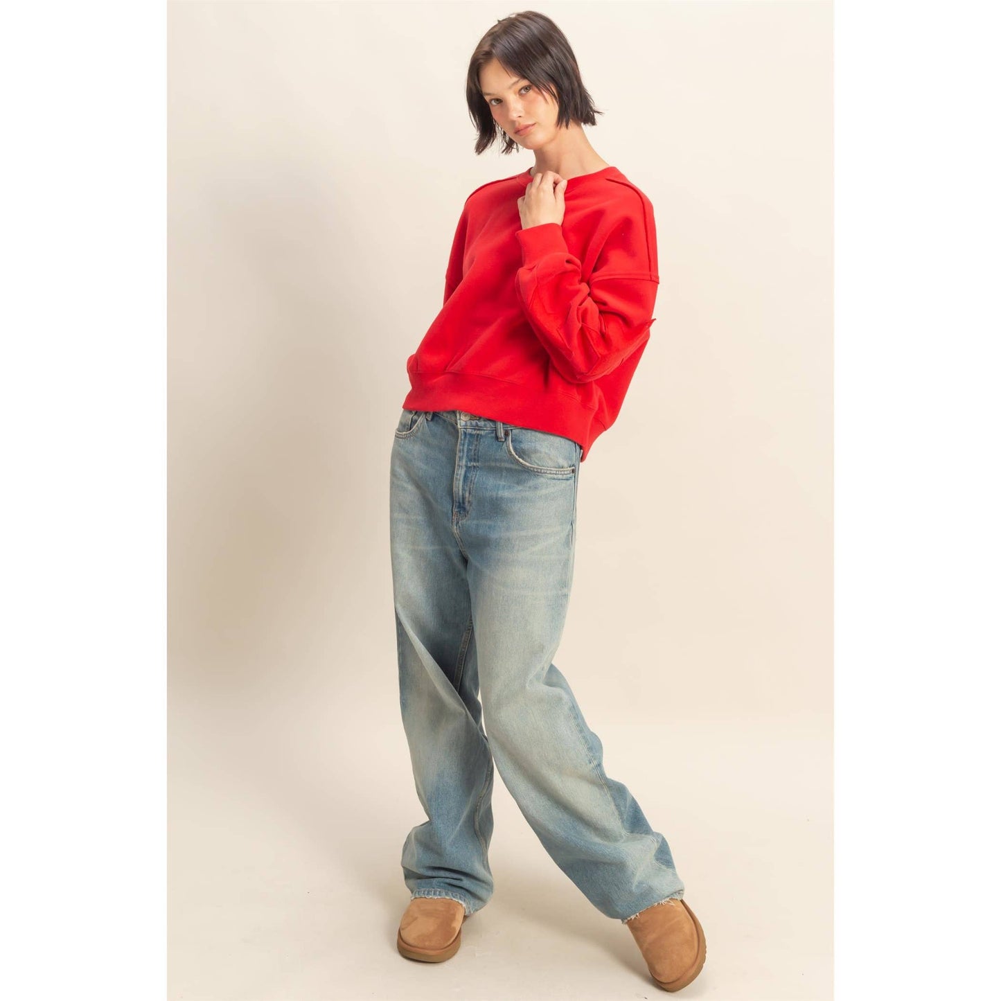 Star Patch Crewneck Sweatshirt