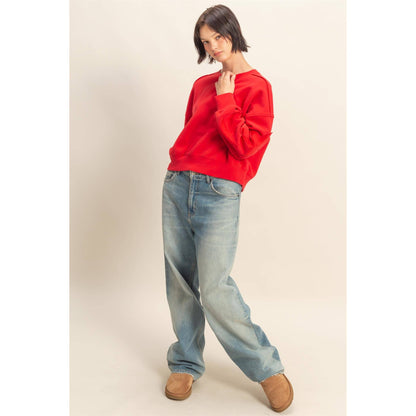 Star Patch Crewneck Sweatshirt