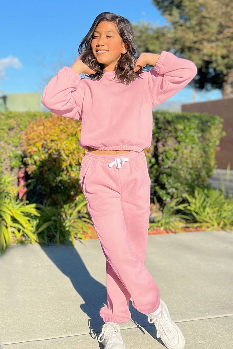 GKSS-22-3002B Girl's 2 pc Pant Jog Set