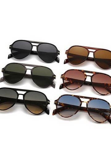 AVIATION ACETATE ASSORTED SUNGLASSES | 40SG820-12 Pack