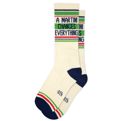 A Martini Changes Everything Gym Crew Socks