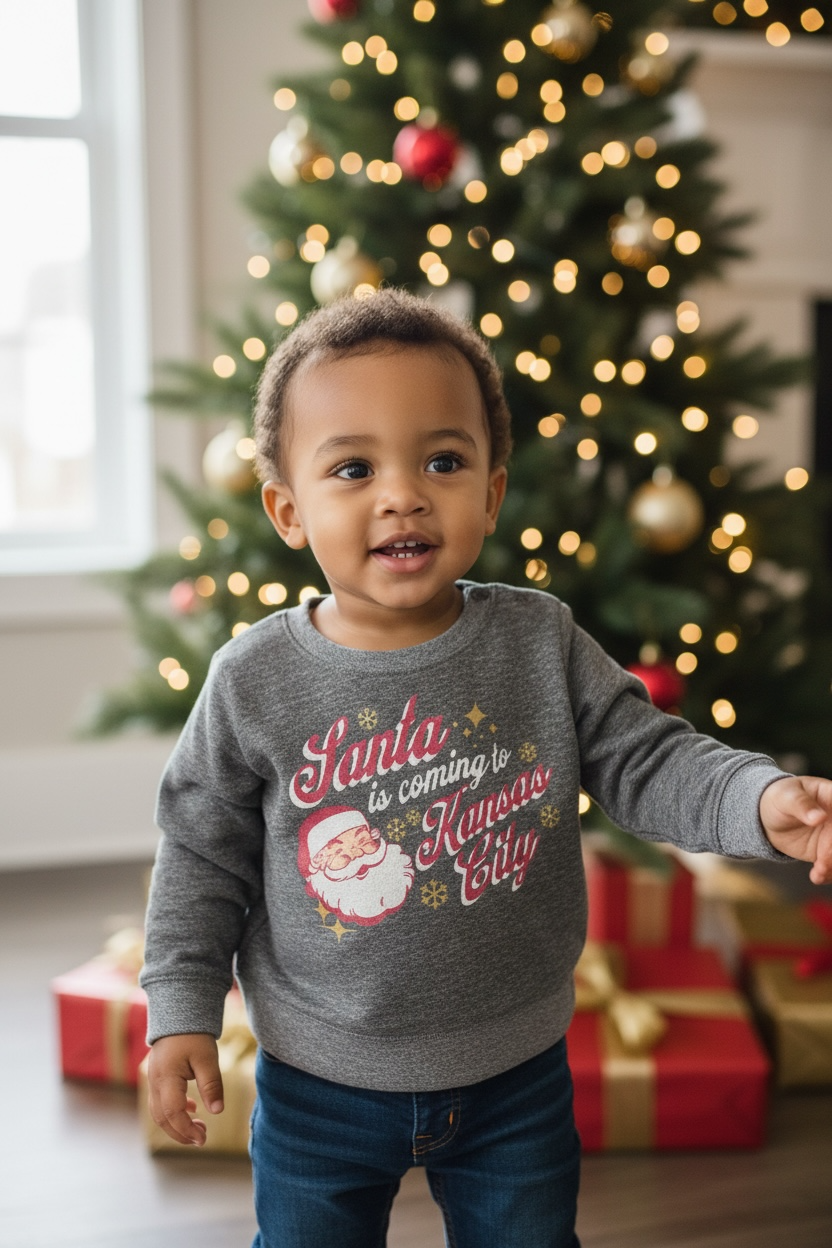 Santa is Coming to KC toddler shirt