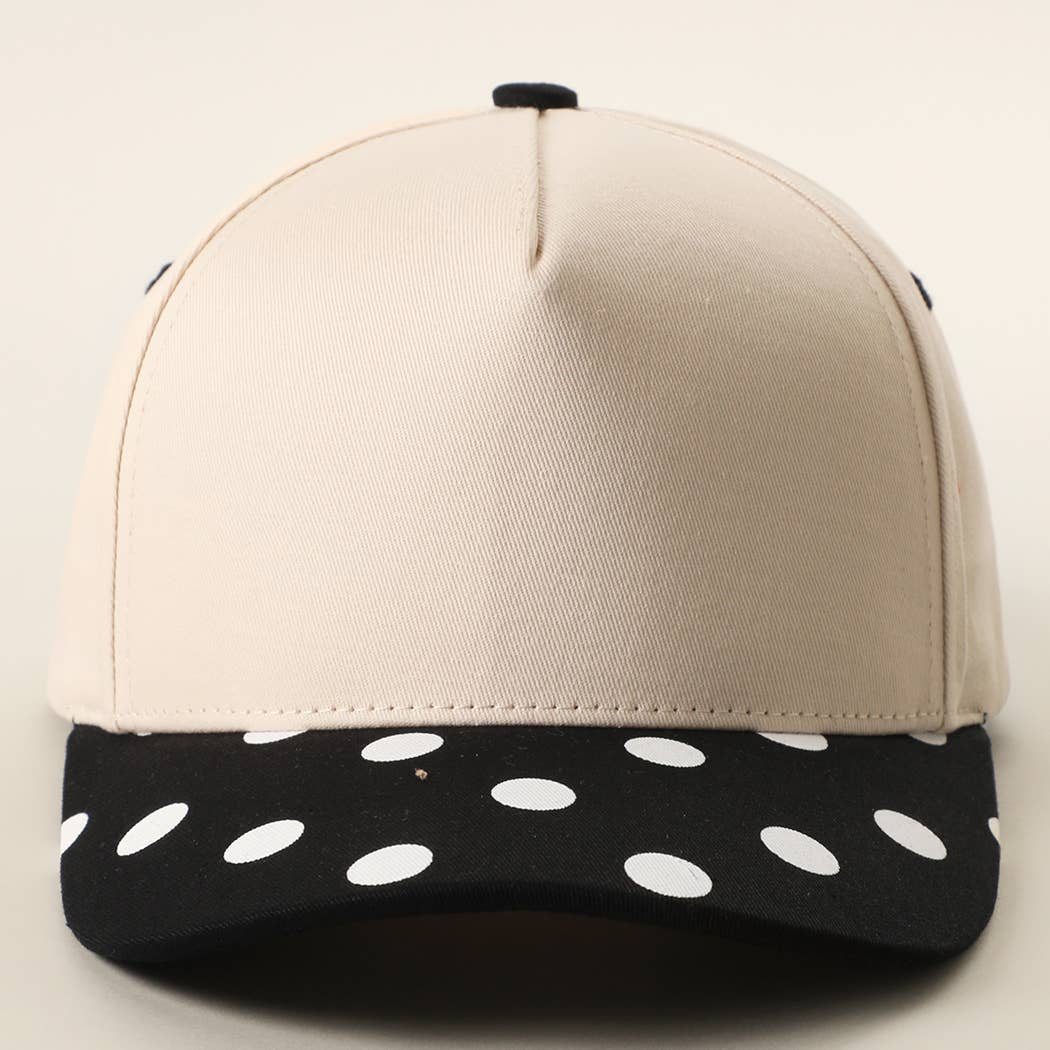 BIG POLKA DOT Brim Two-Tone Trucker Hat