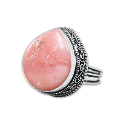 Artisanal Silver-Plated Statement Rings – Assorted Gemstones with Designer Bands (US Sizes 6–10, Non-Adjustable)