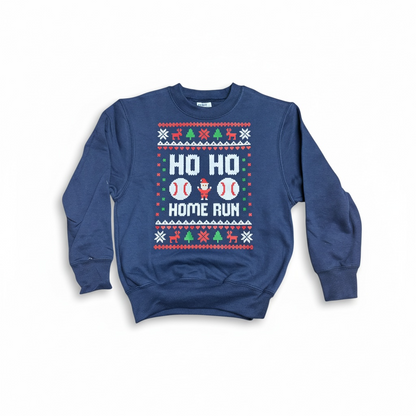 Ho Ho Homerun Youth Crewneck